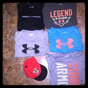 UNDER ARMOUR boys size YLG all but the black one